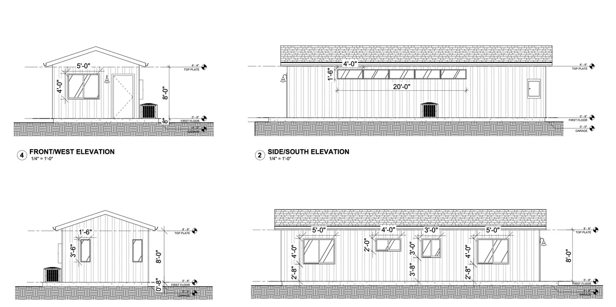 FabuHome ADU elevation drawing